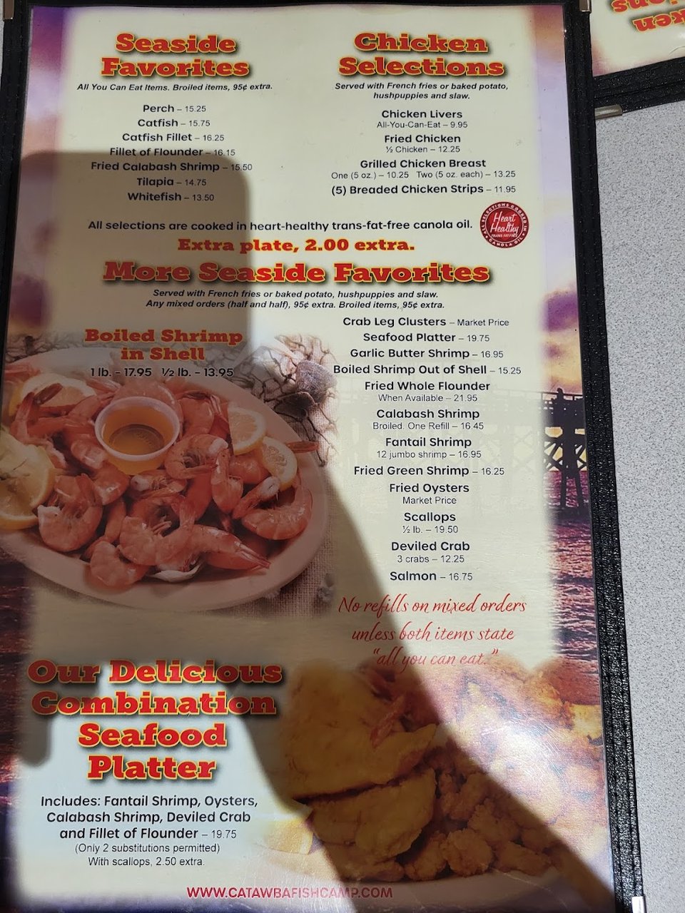 Menu-style image of fried seafood.